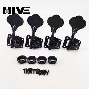 <span class=keywords><strong>Bajo</strong></span> eléctrico de <span class=keywords><strong>4</strong></span> <span class=keywords><strong>cuerdas</strong></span>, pedal abierto, diapasón, clavijas de afinación, perillas de <span class=keywords><strong>cuerdas</strong></span> de Jazz, afinadores de <span class=keywords><strong>Bajo</strong></span> abiertos, pasadores de puente, Plata/negro - Product Image 5