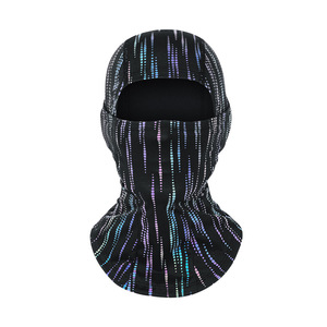 Qianqianwo Cycling Face Mask Reflective Colorful Windproof Warm Motorcycle Helmet Liner Head Cover - Product Image 1