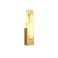 Lampe murale LED en fer et marbre Nordic the Jane B&B pour chambre à coucher, salon, escalier, couloir et balcon