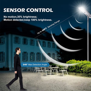 <span class=keywords><strong>Farola</strong></span> <span class=keywords><strong>Solar</strong></span> LED <span class=keywords><strong>Profesional</strong></span> para Exteriores, con Sensor de Movimiento, Impermeable IP65, de Aluminio, 50w 100w 150w 200w, SMD Integrado, Todo en Uno - Product Image 3