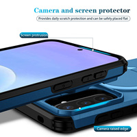 Étui de protection pour appareil photo pour Samsung Galaxy A57 A37 A17 A56 A36 A26 A16 A55 A35 A15, étui robuste et résistant, coque de protection magnétique