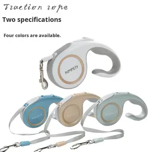 Correa retráctil automática para perros y gatos de 3M para exteriores, correa de plástico sólido con decoración de cinta, collares para mascotas, correas y arneses - Product Image 4