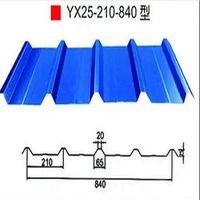Tôles d'acier galvanisé colorées durables de 840 mm de large, anti-corrosion, garantie 5 ans, pour toitures d'ateliers et d'entrepôts