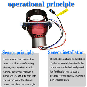 NOUVEAU DLAND DLS intelligent AFS LED lentille <span class=keywords><strong>de</strong></span> projecteur double faisceau biled phares <span class=keywords><strong>de</strong></span> croisement et <span class=keywords><strong>de</strong></span> route pour l'assistance à la <span class=keywords><strong>direction</strong></span> <span class=keywords><strong>de</strong></span> la voiture - Product Image 3