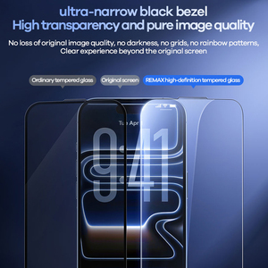 REMAX GL-20 3D Hot Bending Curved Edge 0.33mm Ultra Thin Wholesale 9H Tempered Glass Screen Protector for <strong>iPhone</strong> 16 17 Pro Max - Product Image 2