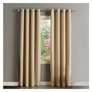 Cortinas opacas de tela para sala de estar, fabricación de cortinas de alta calidad para ventana, 100%
