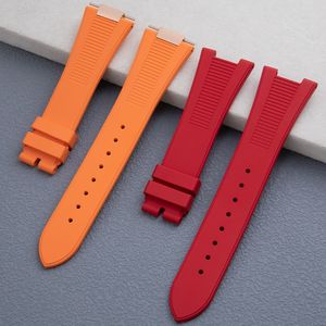 Fkm Bracelet montre en caoutchouc pour <span class=keywords><strong>Patek</strong></span> <span class=keywords><strong>Philippe</strong></span> Nautilus Bracelet montre 25mm 5711 5712 5726 5980 - Product Image 4