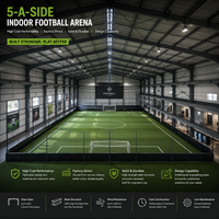 Arena Deportiva Interior Multideportiva con Estructura de Acero, Gradas y Diseño de Carga para Eventos, Suministro Directo de Fábrica