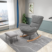 Fauteuil à bascule moderne en métal, une place, canapé paresseux, confortable, pour la lecture, salon, chambre, balcon, bureaux, loisirs, repas