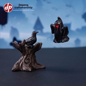 Décoration miniature d'Halloween <span class=keywords><strong>de</strong></span> style européen : <span class=keywords><strong>momie</strong></span> et fantôme en résine pour une touche effrayante sur votre bureau ou votre maison - Product Image 4