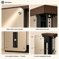 Miroir d'entraînement de luxe pour salle de sport à domicile, idéal pour chambre de villa, miroir pleine longueur, capacité de 30 kg, plus de 100 exercices, 11 cm de profondeur, certifié CE