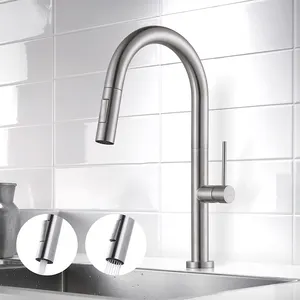 Good Price Kitchen Faucet 360 Degree Rotation Water Tap Factory Directly Supply Brush Nickle Sink Faucet