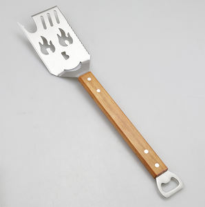 5 en 1 Grill Spatule En Acier Inoxydable pour Grill Extérieur BBQ Flip Fourchette Couteau Bord Dentelé Ouvre-<span class=keywords><strong>Bouteille</strong></span> <span class=keywords><strong>Barbecue</strong></span> Turner - Product Image 3