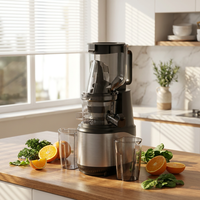 Extracteur de jus électrique étanche en gros pour la maison, presse à froid à mastication lente, moteur silencieux, facile à utiliser en anglais
