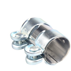 Abrazadera de tubo de acero inoxidable, 50x95mm, para silenciador de escape de coche, motocicleta, ajuste universal, tamaño métrico - Product Image 1