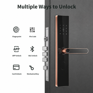 Serratura Intelligente Bluelock con Impronta Digitale Biometrica TTlock Tuya, Chiusura Elettronica Senza Chiave <span class=keywords><strong>per</strong></span> Casa e Ufficio, <span class=keywords><strong>Porte</strong></span> <span class=keywords><strong>in</strong></span> Legno e <span class=keywords><strong>Ferro</strong></span> - Product Image 2