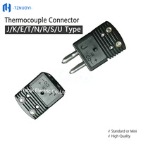 Connecteur de capteur de température de type J OSTW-J-F/M OEM ODM Nylon PA IP65 -29~220°C Prise mâle/femelle