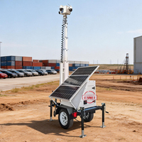 Remolque de Seguridad Solar Impermeable con Cámara PTZ y Mástil de 6m: Solución Todo en Uno para Monitoreo de Estacionamientos y Eventos al Aire Libre