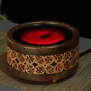Walnut Wood Mini Electric Ceramic Stove Square <b>Tea</b> Warmer For Brewing <b>Tea</b> And Boiling Water Traditional Chinese Kung Fu <b>Tea</b> <b>Set</b> - Product Image 2