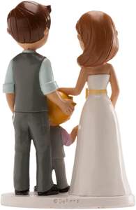 <span class=keywords><strong>Dekora</strong></span> Figuras de novia de resina ecológicas para pastel de bodas-Decoración DE BODA infantil - Product Image 3