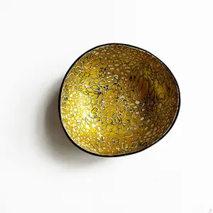New Fashion ART Bowl Unique Handmade Coconut Shell Custom Wooden Candle Bowls