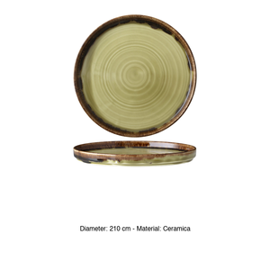 Plato de Cena Dudson Harvest Green, Apilable, Decorado, Hecho a Mano, de Cerámica, 21 cm, para Restaurante, Catering, Hotel, Suministros al por Mayor - Product Image 3