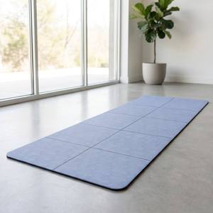 Esterilla de Yoga Plegable para Viaje, Antideslizante, de TPE Ecológico, con Líneas de Alineación, para Mujeres y Hombres, Fitness - Product Image 3