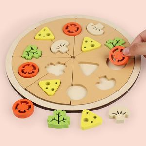 Juego de Cocina de Madera Educativo para Niños, Juguete de Hongo para Juego de Simulación, Experiencia Práctica de Pizza - Product Image 5
