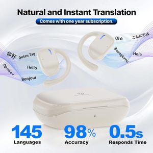 Gerçek zamanlı iki yönlü eşzamanlı dil çeviri ile 134 dil akıllı AI ses tercüman kulaklıklar - Product Image 6