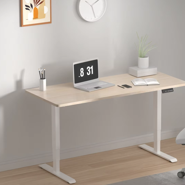 Popular White Black Grey Motorized Desk Frame 600 To1250mm Height Ergonomic Sit Stand Desk