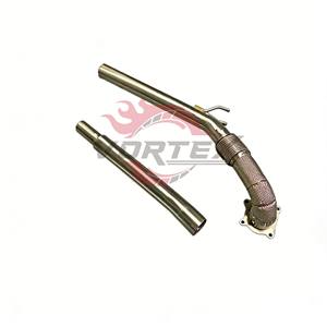 Tuyau d'échappement en acier inoxydable haute performance Vortex Racing Car pour VW Golf GTI MK5 MK6 - Product Image 3