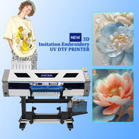 Imprimante 3D rouleau à rouleau UV de taille d'impression de 60cm pour la personnalisation de T-shirt et de sac de toile