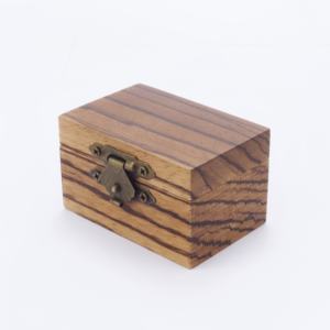 Poya küçük takı ambalaj maun zeytin Koa ceviz Zebrawood ahşap halka kutusu - Product Image 5