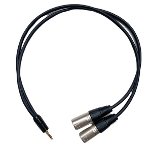 Cáp XLR 3,5mm 1 phút 2 đầu vào sang 2 đầu ra, cáp âm thanh 3,5mm kép XLR đực và ba lõi nhỏ sang cáp âm thanh XLR đực kép - Product Image 3
