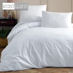 Proveedor de ropa de cama de hotel Waldorf de 5 estrellas algodón egipcio percal 600TC blanco Queen King mejor colección de fundas de cama de hotel - Product Image 1