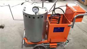 Hand Push Thermoplastic Road Marking Machine Integrated Melting Line <strong>Painter</strong> for Highway Parking <strong>Lot</strong> Construction - Product Image 2