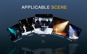 Equipamento de Iluminação para Estúdio de TV SHEHDS 250W 350W 4 em 1 Luzes <span class=keywords><strong>LED</strong></span> <span class=keywords><strong>Fresnel</strong></span> para Palco Zoom RGBW Holofotes para Teatro - Product Image 5