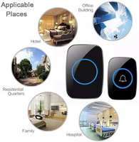 Sonnette de porte intelligente sans fil étanche 2026 en promotion, 60 mélodies, portée longue distance