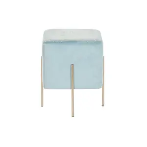 Reposapiés de METAL y POLIÉSTER 34X34X40 AZUL CLARO - Product Image 3
