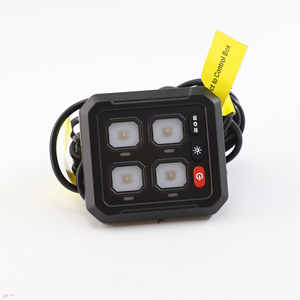 4 Gang Universal Combination Switch Screentouch <b>RGB</b> 50A 12V 24V Dimmable LED Light Relay <b>Control</b> Box for ATV Marine - Product Image 6