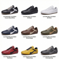 Chaussures décontractées pour hommes, fabriquées sur mesure par le fabricant, en cuir véritable, légères, tendance, style sport, pour la marche