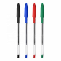 STASUN – stylo à bille hexagonal classique, corps transparent de 1.0mm, stylo à écriture fluide avec clip de poche, fournitures scolaires et de bureau