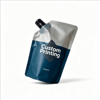 Pochette souple mate personnalisée avec bec verseur et bouchon pour emballage de yaourt, smoothie et boissons