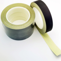Ruban isolant simple face en tissu noir mat ignifuge, acrylique sensible à la pression, imperméable
