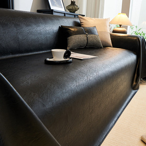 <b>Sofa</b> <b>Cover</b> Universal Three Seater 145-185Cm Waterproof Solid Color Off White Brown Black Non Slip All Season - Product Image 4