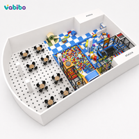 Equipo de Juegos Interior Comercial Personalizado con Piscina de Pelotas, Tobogán y Área de Juegos Suave para Niños Pequeños en Centros de Juego Infantiles