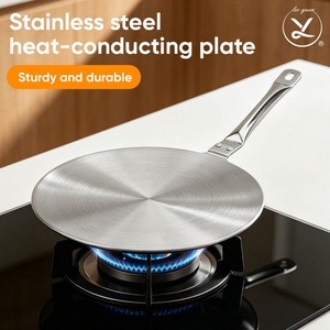 Plaque diffuseur de chaleur en acier inoxydable pour cuisinière à induction, adaptateur pour cuisinière, disque guide de chaleur pour économiser l'énergie - Product Image 1