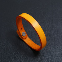 Bracelet en cuir véritable fait main vintage, bracelet polyvalent en cuir de vache, bracelet de mode pour couples, bracelet pour homme