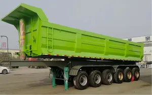 WS Heavy Transportation Factory Customization Tipper Trailer 45Cbm 60Ton Dump Truck Trailers Rear Dump Trailer