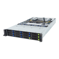Serveur Rack 2U Gen5 R283 S93 AAF avec processeur Xeon Scalable double génération 5e/4e, 8 canaux DDR5, 32 DIMMs, 4 baies NVMe/SATA/SAS, et GPU PCIe en stock